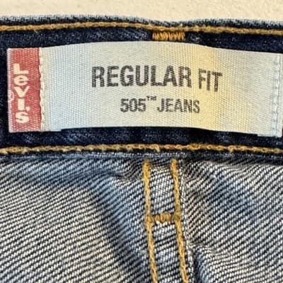 Vintage Levis 505 Jeans Mens 42x30 Blue Regular Fit Denim Made Canada 90s - Thumbnail 4