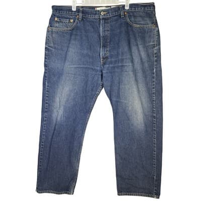 Vintage Levis 505 Jeans Mens 42x30 Blue Regular Fit Denim Made Canada 90s - Image 1