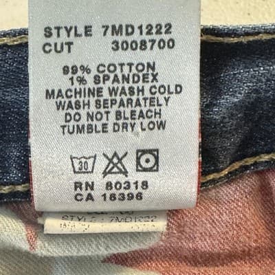 Lucky Brand Jeans Mens 30x31 Blue Straight Leg 165 Short Length Denim Dungarees - Thumbnail 6