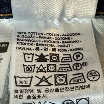 Levis 559 Jeans Mens 40x30 Blue Relaxed Straight Fit Whiskered Denim 100% Cotton - Thumbnail 5