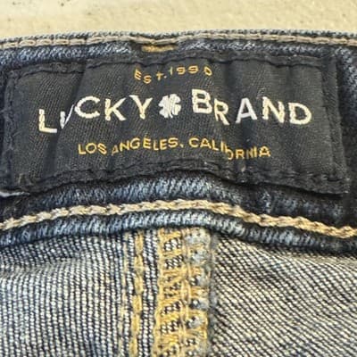 Lucky Brand Jeans Womens 8 29 Blue Bridgette Crop Skinny Whiskered Stretch Denim - Thumbnail 4