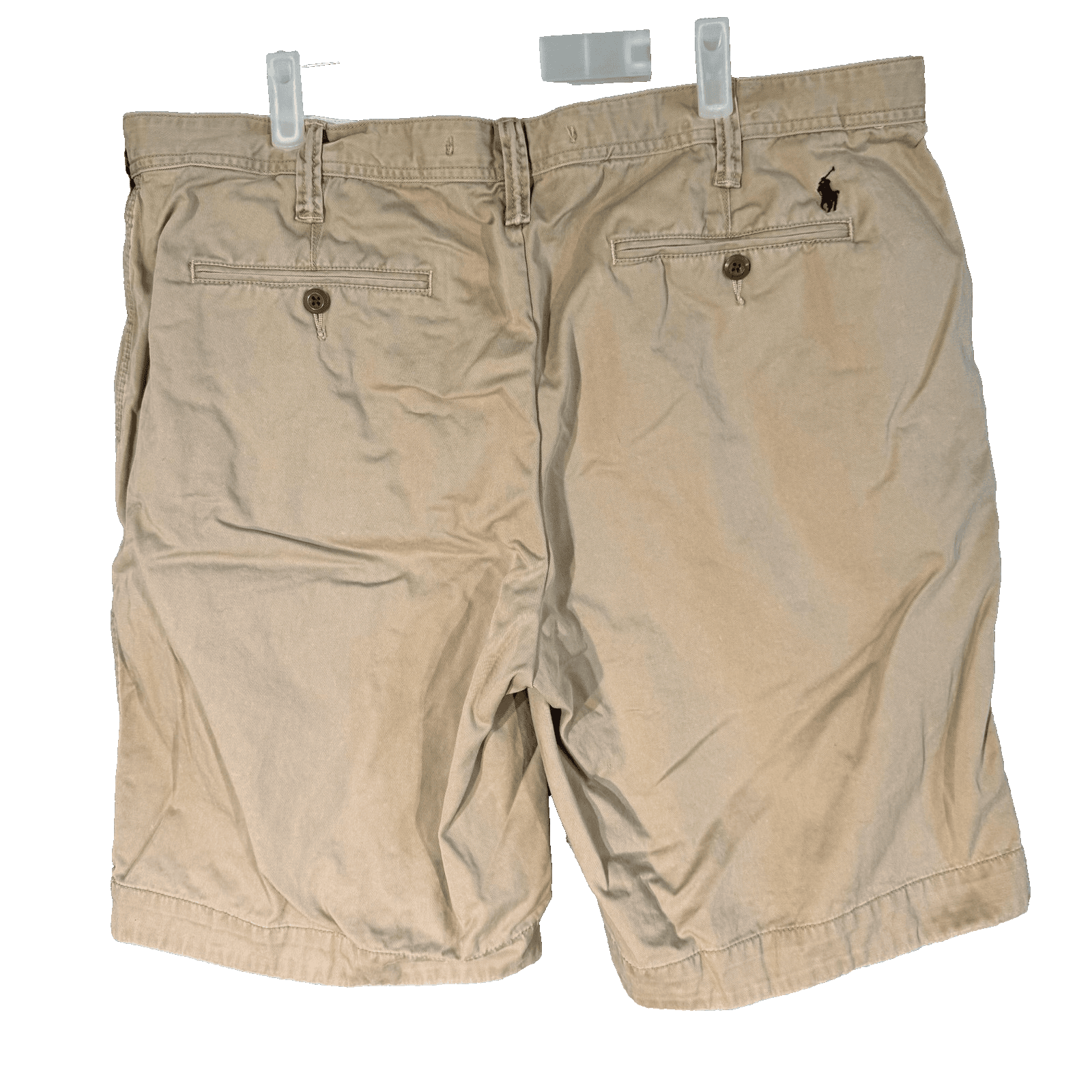 Polo Ralph Lauren Shorts Mens 40 Tan Relaxed Fit Chino Classic Polo Embroidered - Thumbnail 2