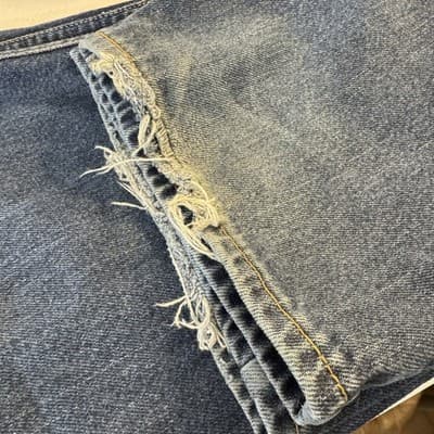 Vintage Levis 505 Jeans Mens 42x30 Blue Regular Fit Denim Made Canada 90s - Thumbnail 7