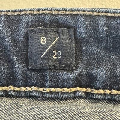 Lucky Brand Jeans Womens 8 29 Blue Bridgette Crop Skinny Whiskered Stretch Denim - Thumbnail 5