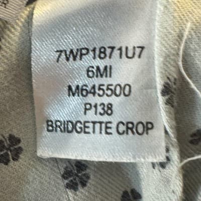 Lucky Brand Jeans Womens 8 29 Blue Bridgette Crop Skinny Whiskered Stretch Denim - Thumbnail 9