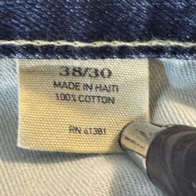 Polo Ralph Lauren Jeans Mens 38x30 Blue Slim Straight Fit Denim RL Embroidered - Thumbnail 7