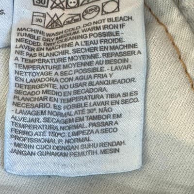 Levis 505 Jeans Mens 38x30 Blue Medium Wash Straight Leg Distressed Denim Pants - Thumbnail 7