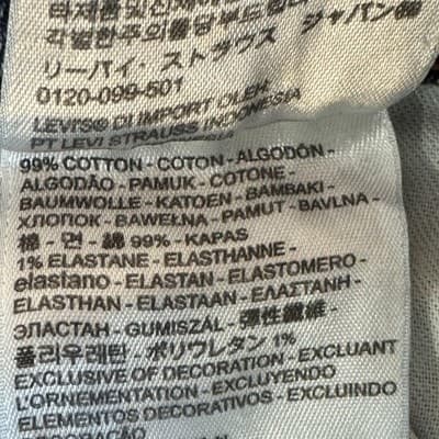 Levis 505 Jeans Mens 38x30 Blue Medium Wash Straight Leg Distressed Denim Pants - Thumbnail 6