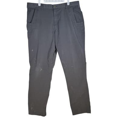 Carhartt Pants Mens 38x31 Gray Ripstop Relaxed Fit Work Utility Zip Pocket - Image 1