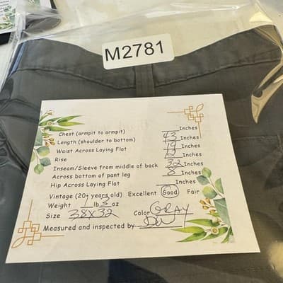 Carhartt Pants Mens 38x31 Gray Ripstop Relaxed Fit Work Utility Zip Pocket - Thumbnail 13