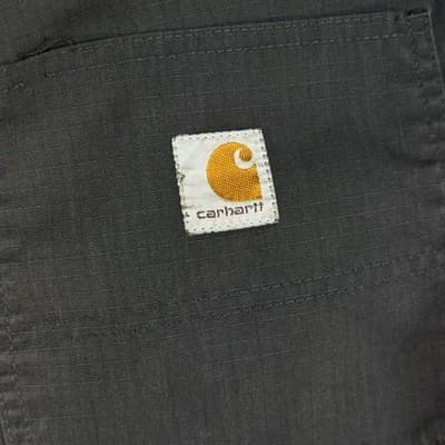 Carhartt Pants Mens 38x29 Gray Ripstop Relaxed Fit Work Utility Zip Pocket - Thumbnail 7