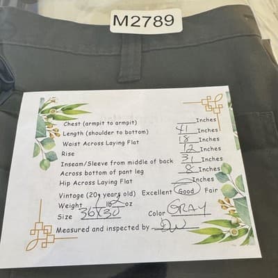 Carhartt Pants Mens 36x33 Gray Ripstop Relaxed Fit Workwear Casual 74533-33 - Thumbnail 11