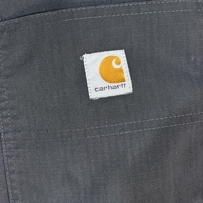 Carhartt Pants Mens 38x28 Gray Relaxed Fit Ripstop Workwear Hidden Zip Pocket - Thumbnail 6