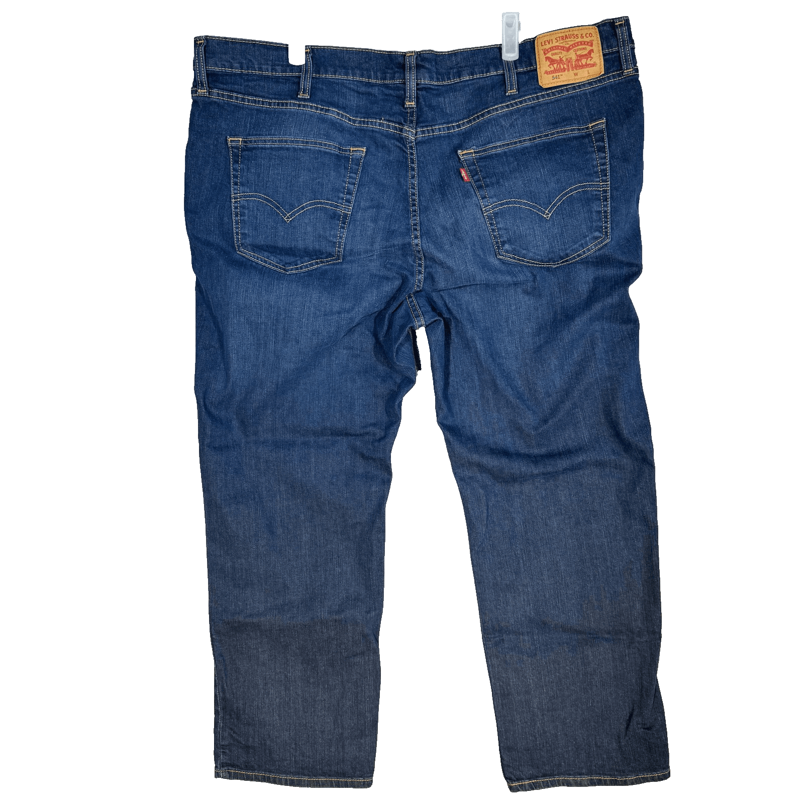 Levis 541 Jeans Mens 44x30 Blue Athletic Fit Stretch Denim Medium Wash - Thumbnail 3