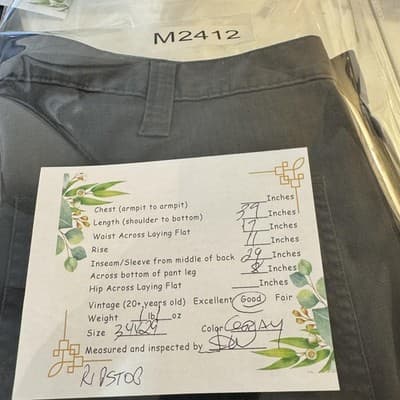 Carhartt Pants Mens 34x29 Ripstop Workwear Utility Painter Distressed Stains - Thumbnail 9