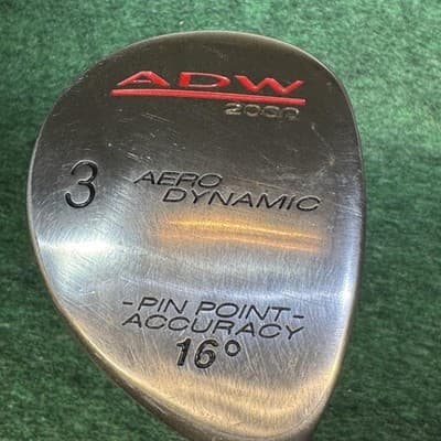 ADW 2000 Aero Dynamic 3 Wood 16° Mens RH Advent Graphite Silver Fairway Club - Image 1