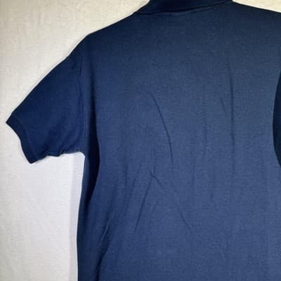Dickies Polo Shirt Mens Large Navy Blue Short Sleeve Classic Work Uniform Cotton - Thumbnail 9