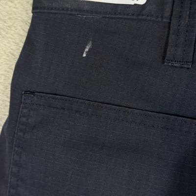 Carhartt Pants Mens 34x29 Navy Relaxed Fit Ripstop Utility Work Broken Zipper - Thumbnail 6