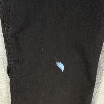 Carhartt Ripstop Pants Mens 30x29 Gray Relaxed Fit Utility Workwear Paint Stain - Thumbnail 4