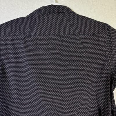 Cactus Man Shirt Mens XL Black Pink Slim Fit Short Sleeve Button Up Geometric - Thumbnail 10