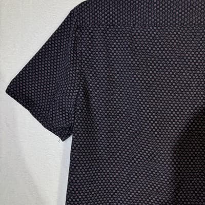 Cactus Man Shirt Mens XL Black Pink Slim Fit Short Sleeve Button Up Geometric - Thumbnail 9