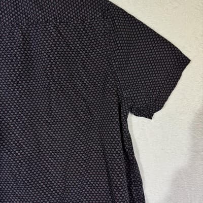 Cactus Man Shirt Mens XL Black Pink Slim Fit Short Sleeve Button Up Geometric - Thumbnail 11