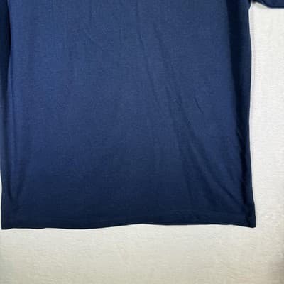 Dickies Polo Shirt Mens Large Navy Blue Short Sleeve Classic Work Uniform Cotton - Thumbnail 3