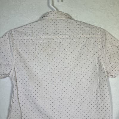 Denim & Flower Shirt Mens Small Pink Blue Short Sleeve Button Down Casual Modern - Thumbnail 10