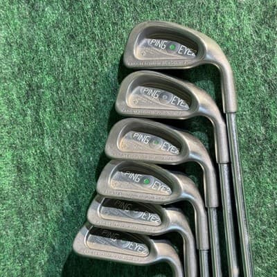 Vintage Ping Eye 2 Green Dot Iron Set 5-W Mens Right Hand KT-M Steel Clubs - Image 1