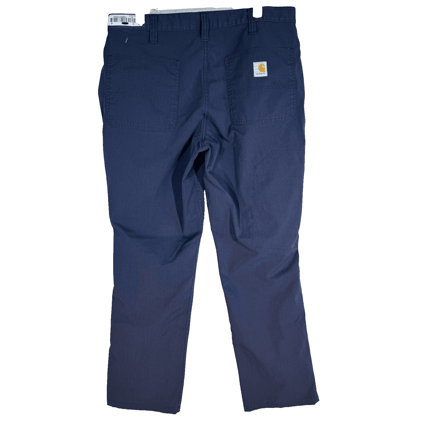 Carhartt Pants Mens 34x29 Navy Relaxed Fit Ripstop Utility Work Broken Zipper - Thumbnail 2