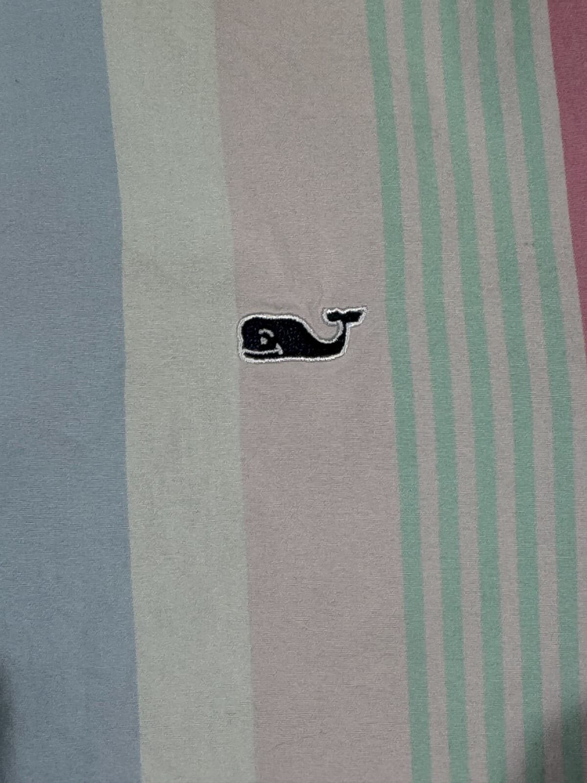 Vineyard Vines Men’s Striped Whale Shirt Small – 100% Cotton Multicolored Button - Thumbnail 7