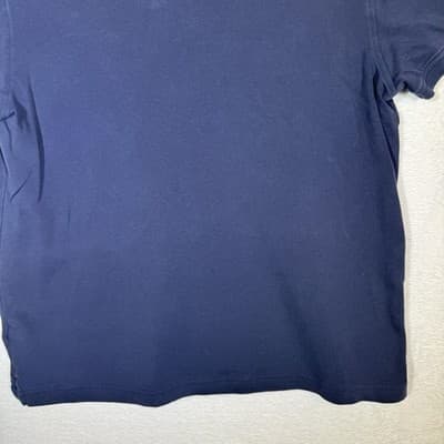 Tommy Hilfiger Polo Shirt Mens Large Navy Blue Classic Fit Short Sleeve Cotton - Thumbnail 9