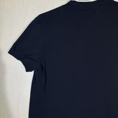 Tommy Hilfiger Polo Shirt Mens Large Navy Blue Classic Fit Short Sleeve Cotton - Thumbnail 10