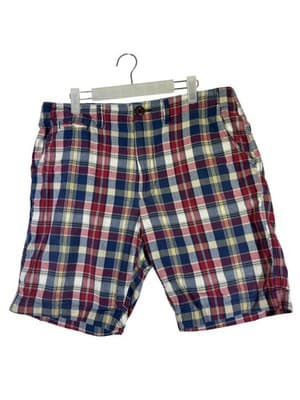 American Eagle Shorts Mens 33 Red Blue Yellow Plaid Classic Preppy Casual Cotton - Image 1