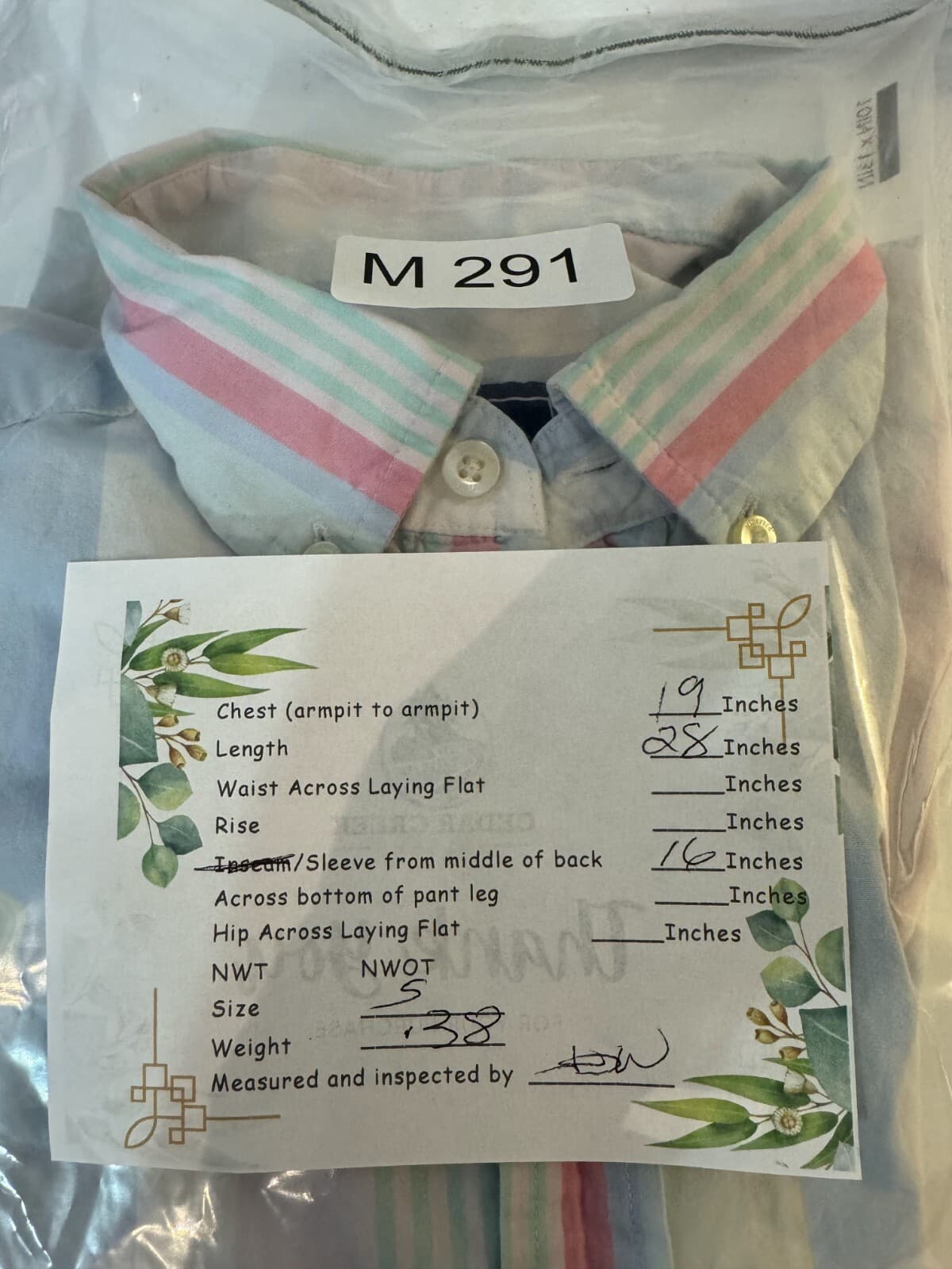 Vineyard Vines Men’s Striped Whale Shirt Small – 100% Cotton Multicolored Button - Thumbnail 8