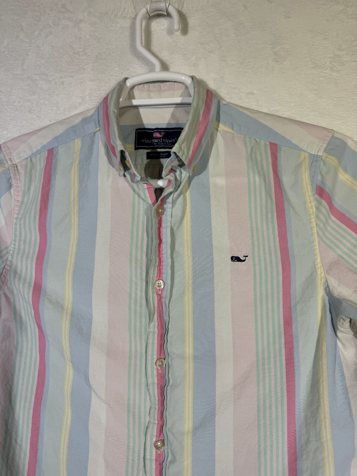 Vineyard Vines Men’s Striped Whale Shirt Small – 100% Cotton Multicolored Button - Thumbnail 5