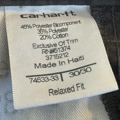 Carhartt Ripstop Pants Mens 30x29 Gray Relaxed Fit Utility Workwear Paint Stain - Thumbnail 8