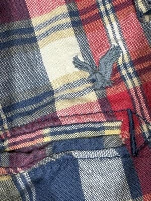 American Eagle Shorts Mens 33 Red Blue Yellow Plaid Classic Preppy Casual Cotton - Thumbnail 11