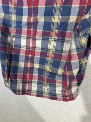 American Eagle Shorts Mens 33 Red Blue Yellow Plaid Classic Preppy Casual Cotton - Thumbnail 10