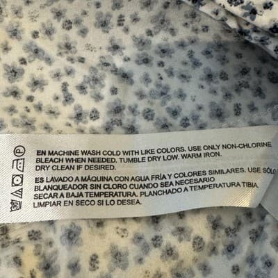 Denim & Flower Shirt Mens Medium Floral Button Down Short Sleeve Casual Summer - Thumbnail 13