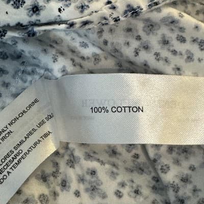 Denim & Flower Shirt Mens Medium Floral Button Down Short Sleeve Casual Summer - Thumbnail 12