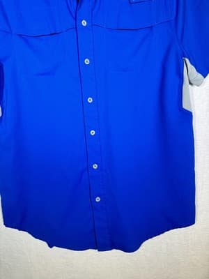 Reel Legends Shirt Mens Small Mariner Fishing Performance Vented Short Sleeve - Thumbnail 3