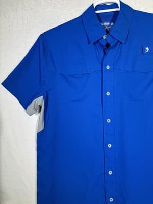 Reel Legends Shirt Mens Small Mariner Fishing Performance Vented Short Sleeve - Thumbnail 4