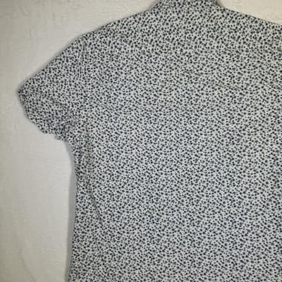 Denim & Flower Shirt Mens Medium Floral Button Down Short Sleeve Casual Summer - Thumbnail 9