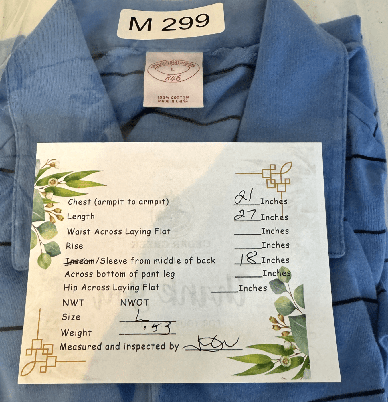 Brooks Brothers 346 Men’s Striped Polo Shirt XL – Blue & White, 100% Cotton Golf - Thumbnail 9