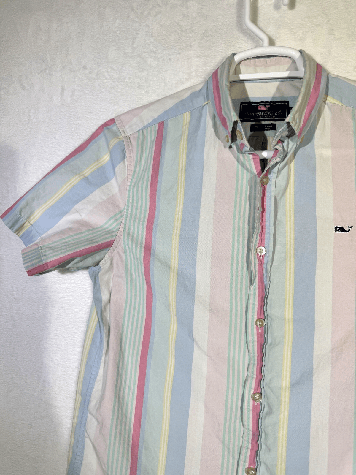 Vineyard Vines Men’s Striped Whale Shirt Small – 100% Cotton Multicolored Button - Thumbnail 4