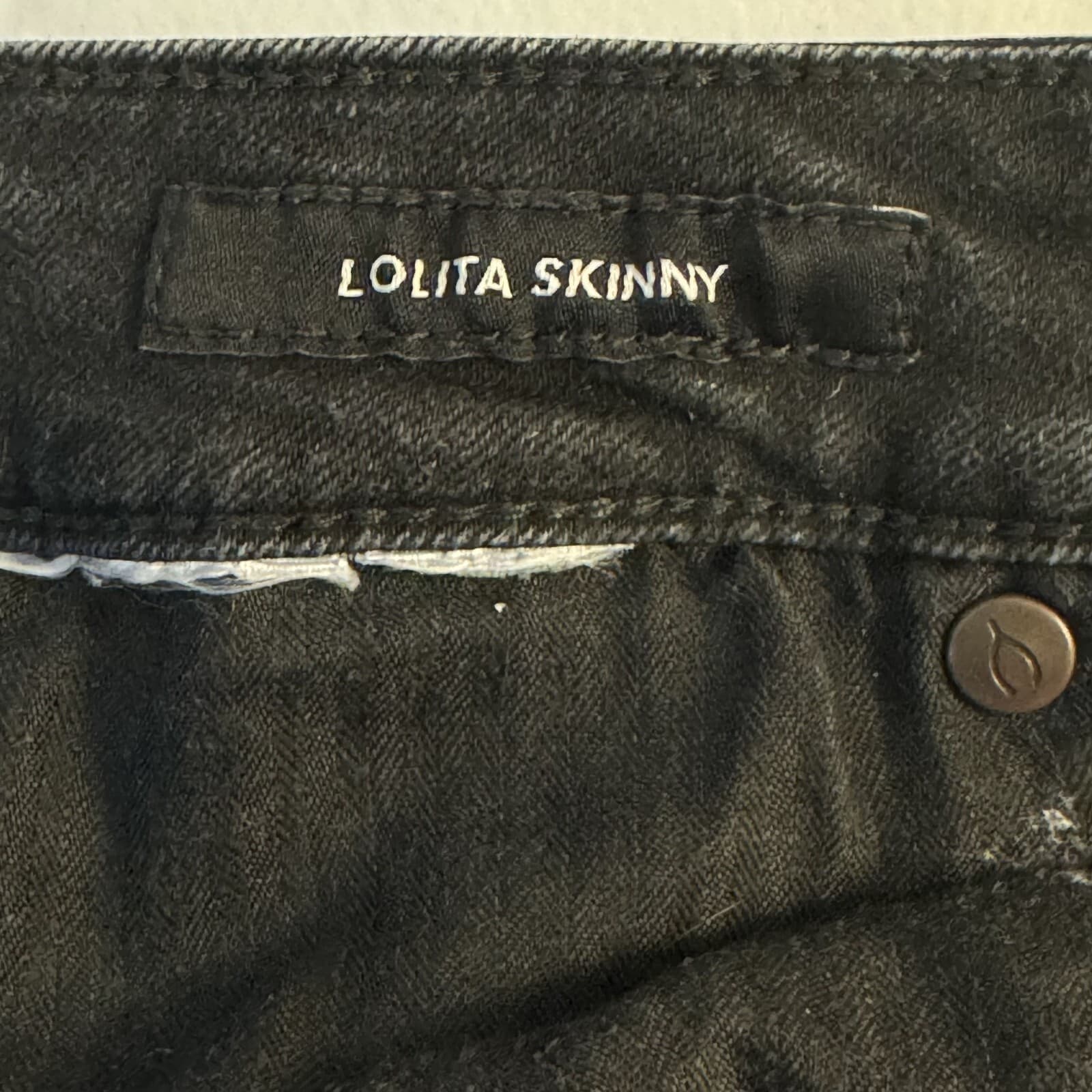 Lucky Brand Lolita Skinny Leg Jeans Women's 0/25 Black Denim Low Rise Ankle W370 - Thumbnail 12