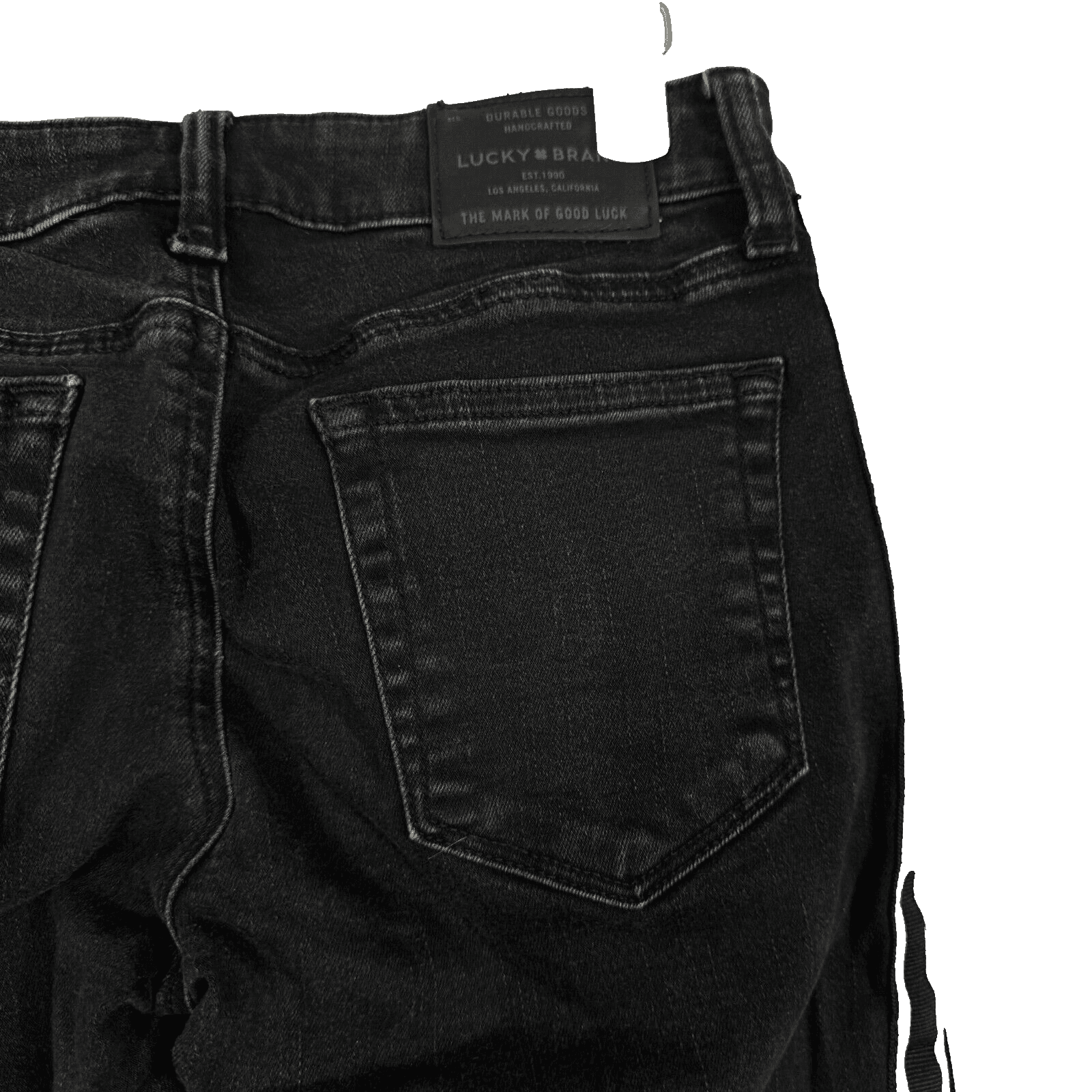 Lucky Brand Lolita Skinny Leg Jeans Women's 0/25 Black Denim Low Rise Ankle W370 - Thumbnail 9