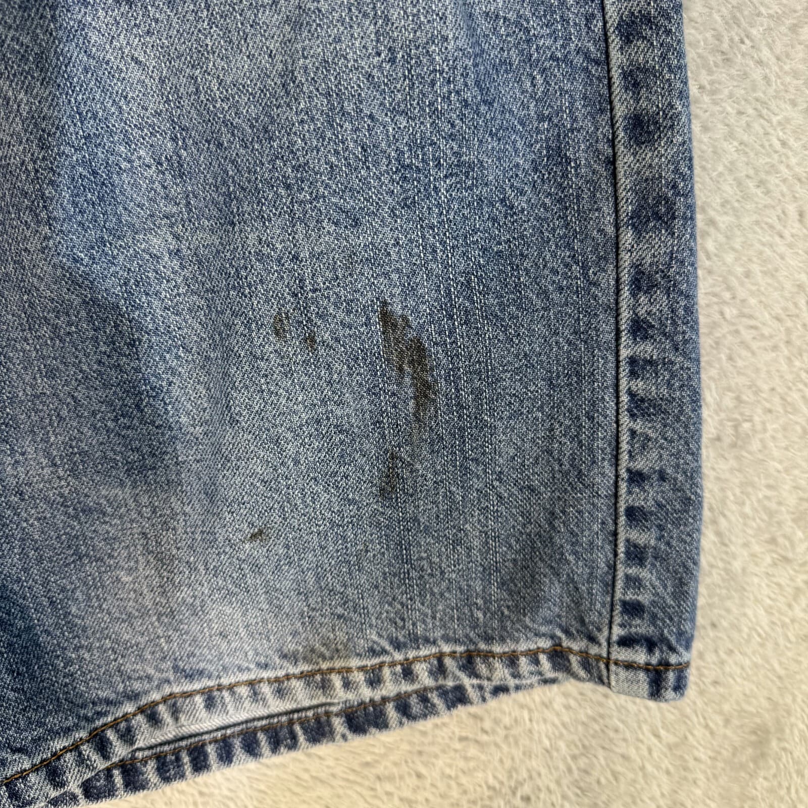 Levi's 550 Men's Shorts 33 Blue Denim Relaxed Fit Medium Wash - Thumbnail 3