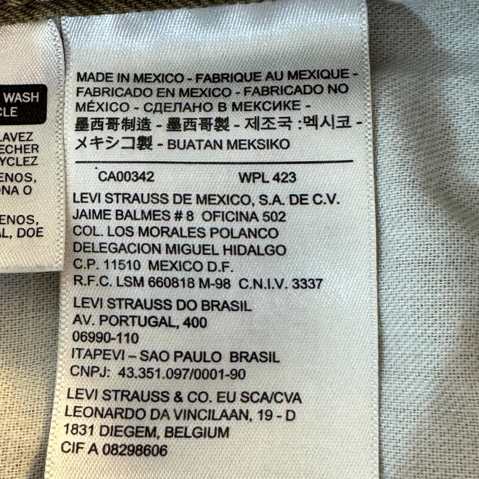 Levi's 505 Men's Jeans 36x30 Brown Regular Fit Straight Leg Zip Fly - Thumbnail 5